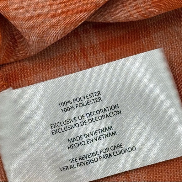 Orvis Men's Orange Plaid Performance Short Sleeve Button Down Tech Shirt Small - Picture 8 of 12